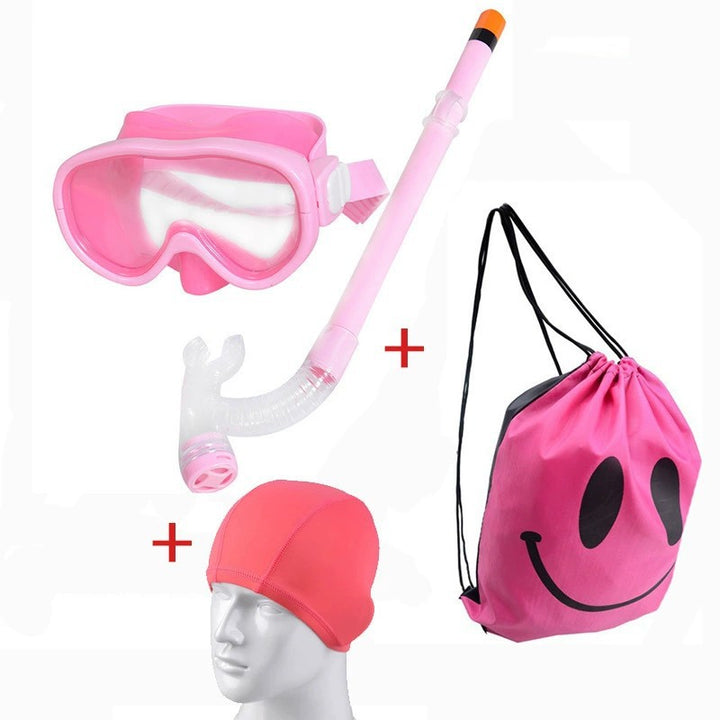 Diving goggles set with breathable snorkel and waterproof backpack Bowlift