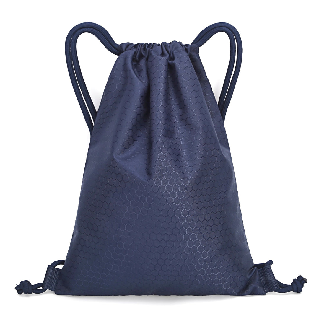 Honeycomb Texture Drawstring Backpack Bowlift