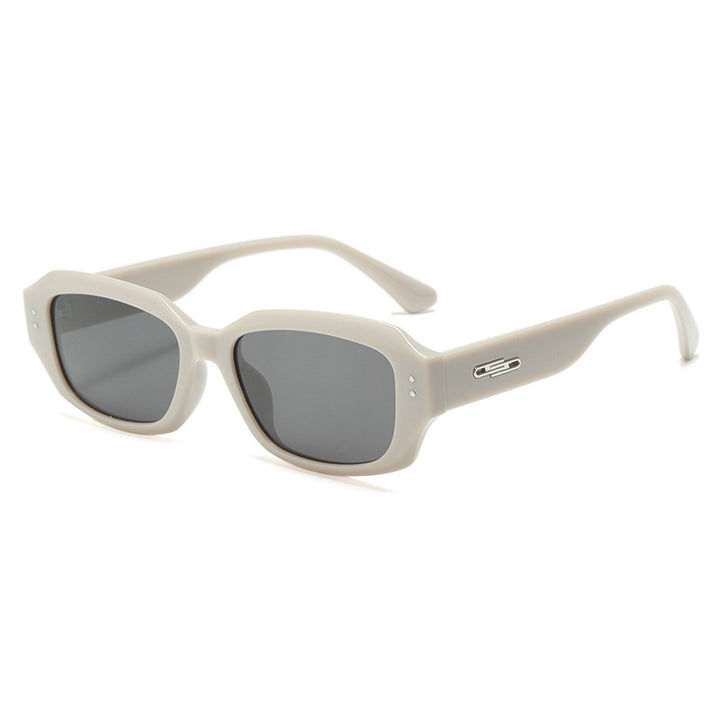 Women fashionable square sunglasses with innovative transparent frame Bowlift