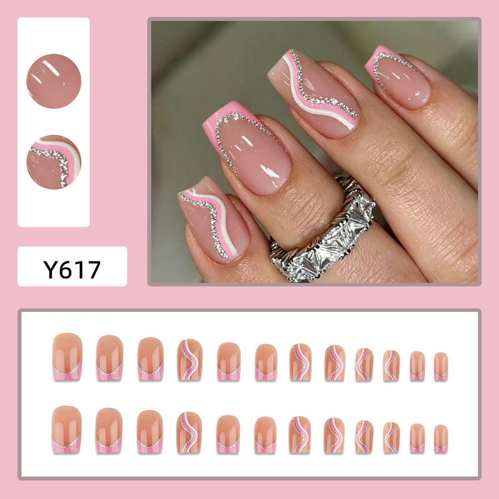 Glamorous Nail Art with Rhinestones Bowlift