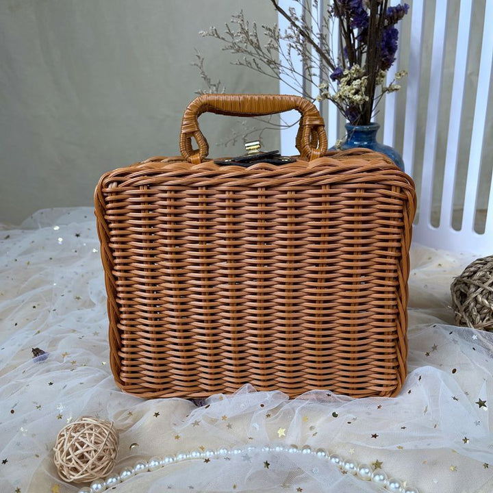 Women classic rattan handbag Bowlift