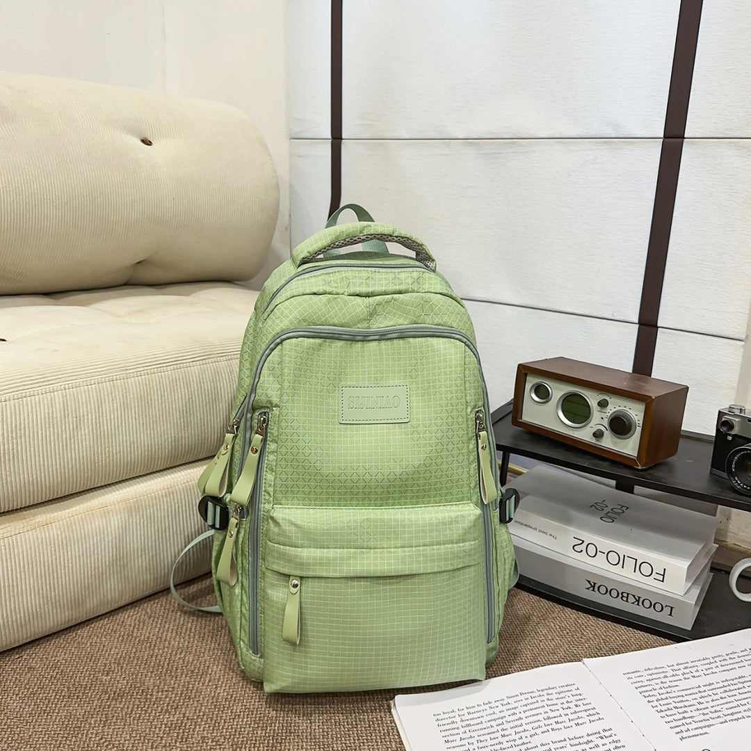 Versatile Checkered Backpack