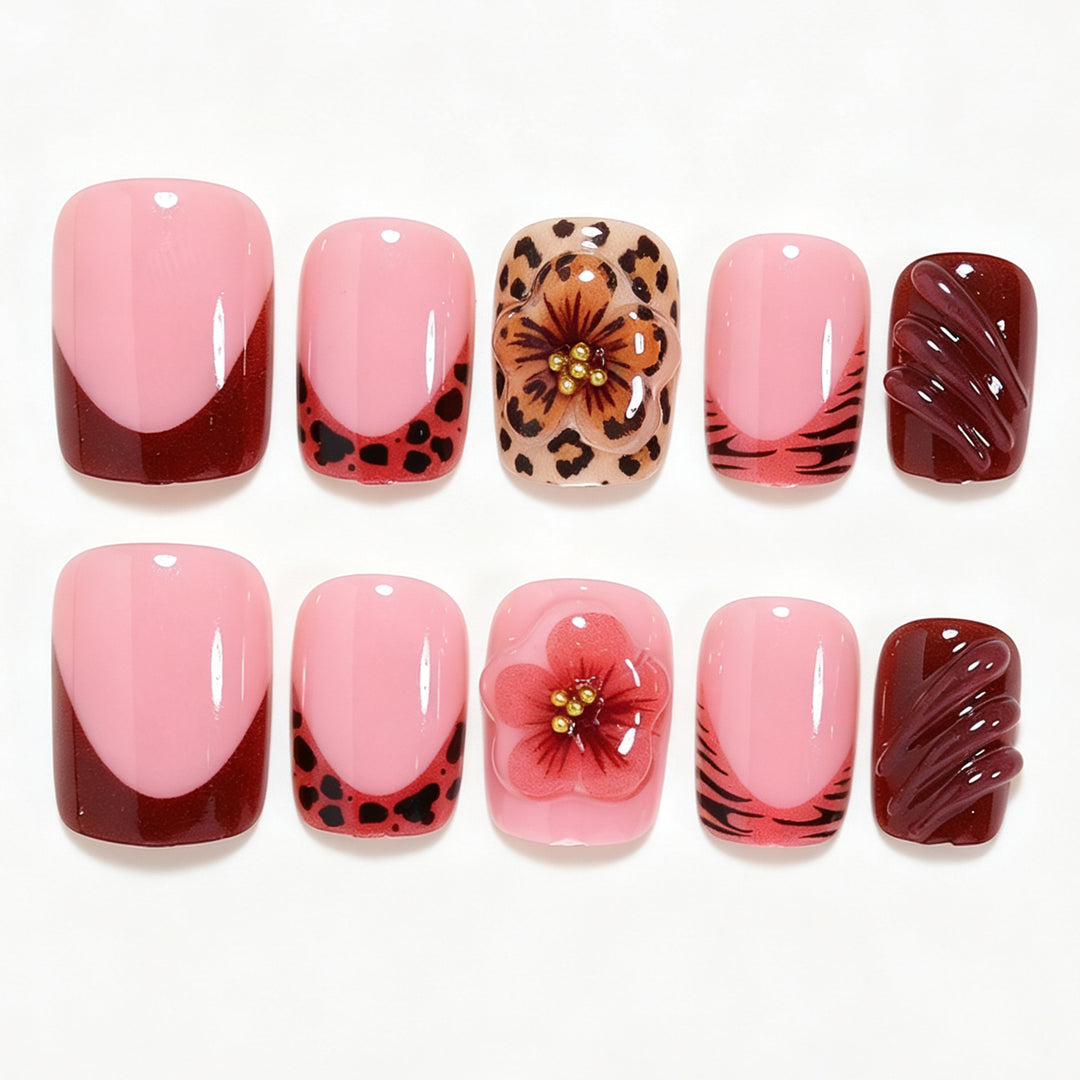 Creative Floral Nail Art Design Bowlift