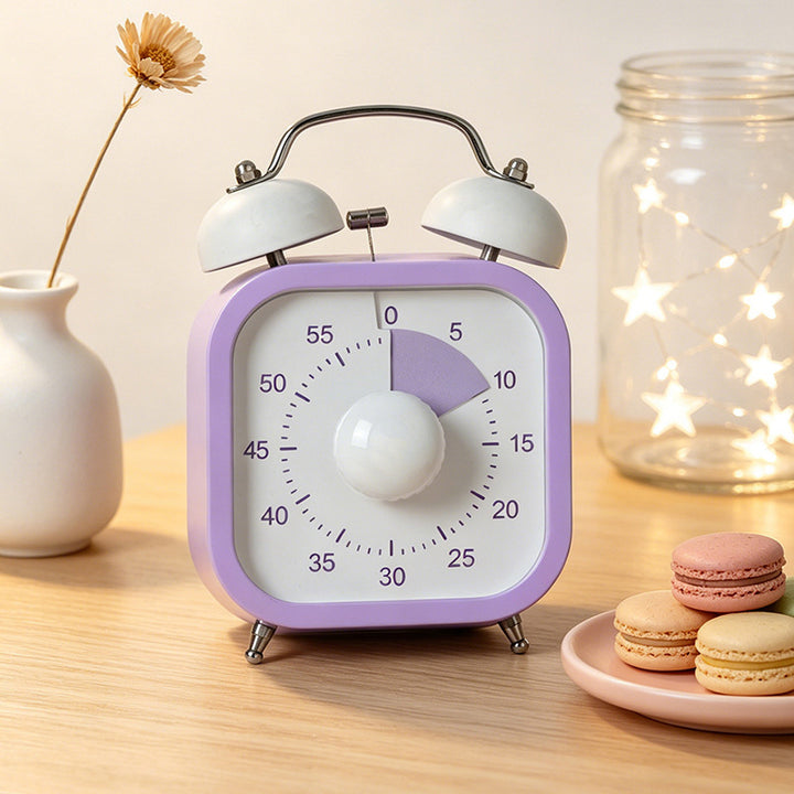 Classic Alarm Clock with Analog Display and Nostalgic Design Bowlift