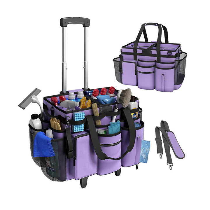 Multifunctional cleaning bag with roll and carry function Bowlift