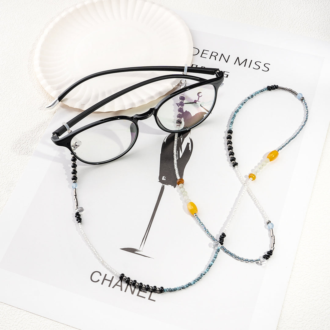 Handcrafted Beaded Eyewear Retainer Chain Bowlift