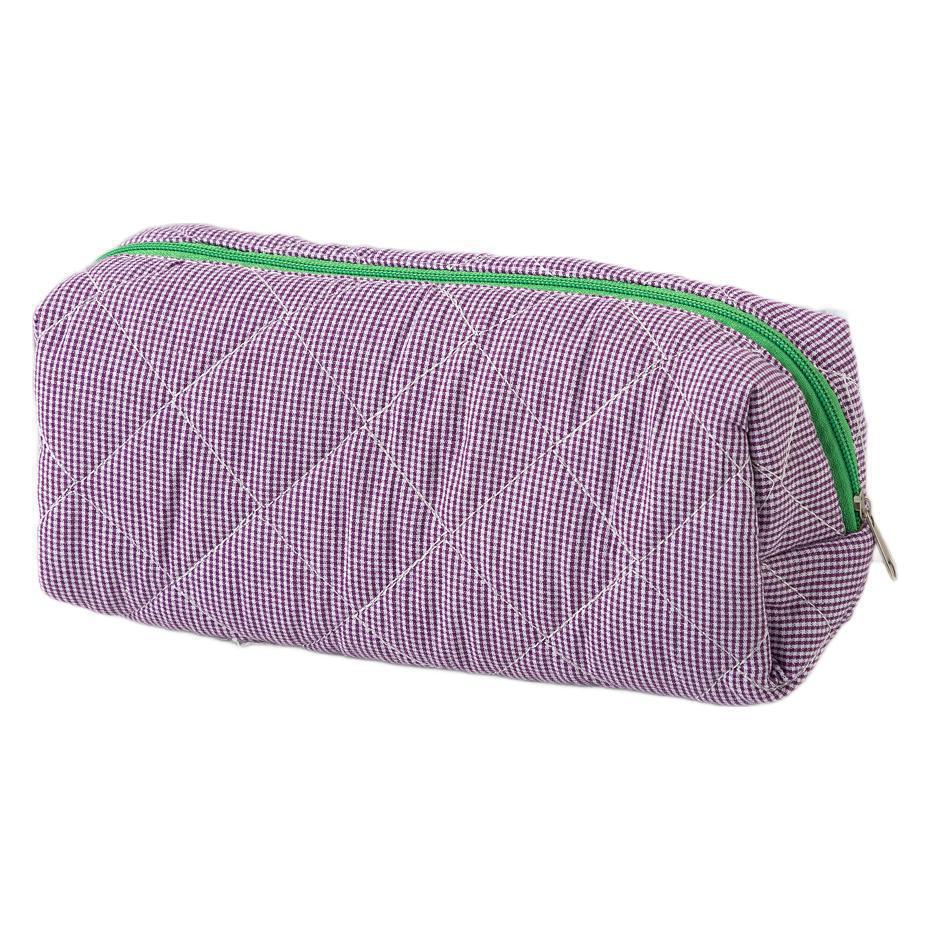 Quilted Zippered Pencil Case Bowlift