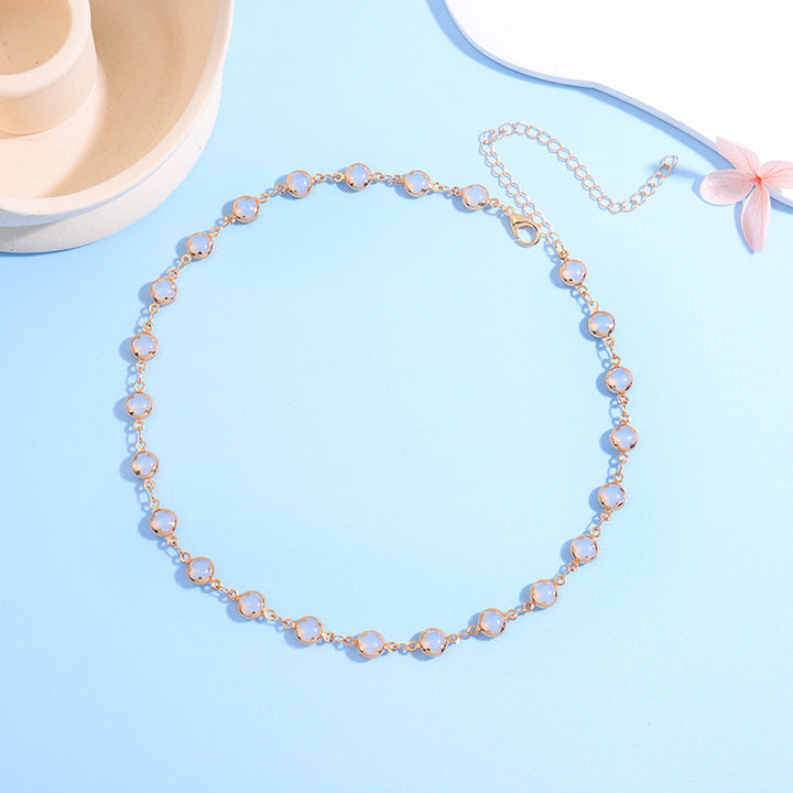 Floral Charm Choker Necklace Bowlift 1788164322