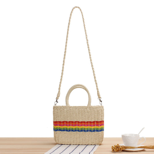 Colorful basket bag with unique details Bowlift