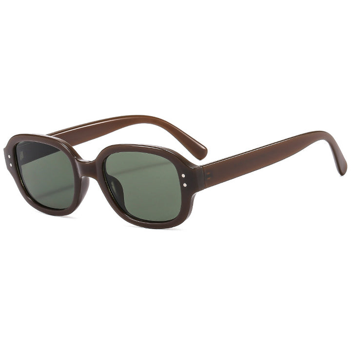 Women's sunglasses with modern, transparent frame and UV protection Bowlift