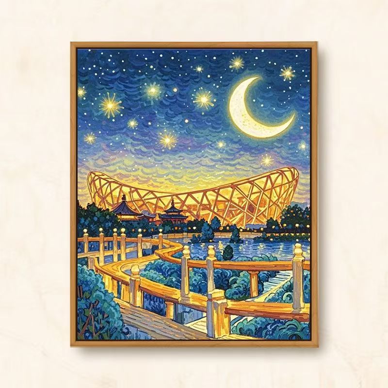 Artistic Cityscape Wall Art Print Bowlift