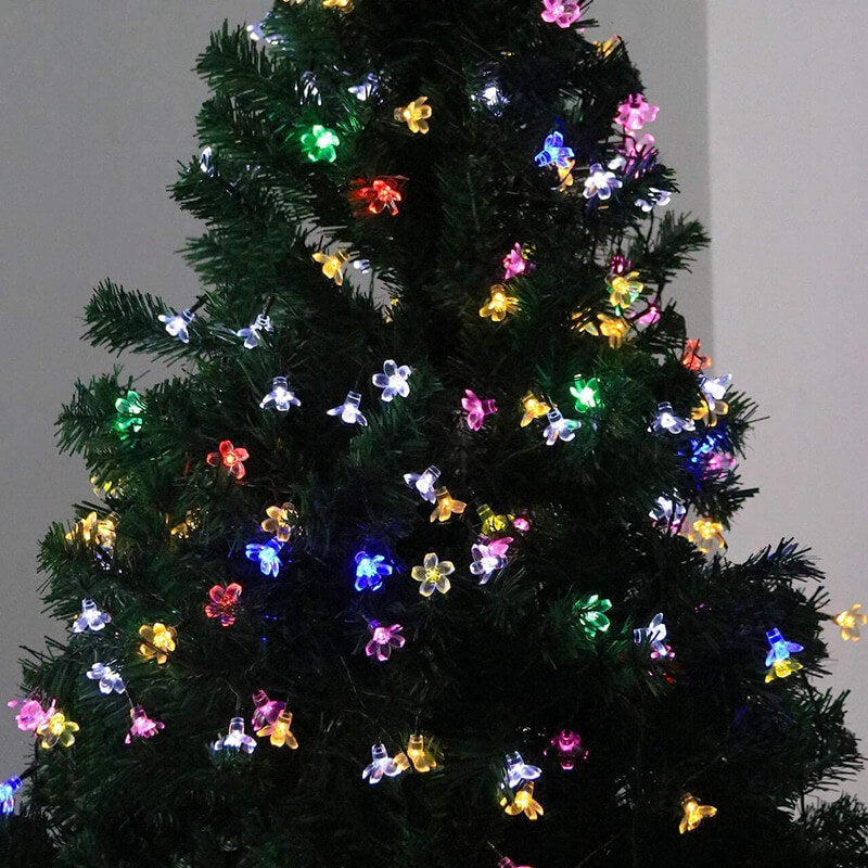 BowLift | LED Solar Sakura String Lights Waterproof Outdoor Fairy Flower Lights