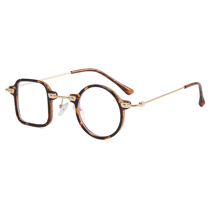 Ladies elegant round hybrid glasses with square design Bowlift