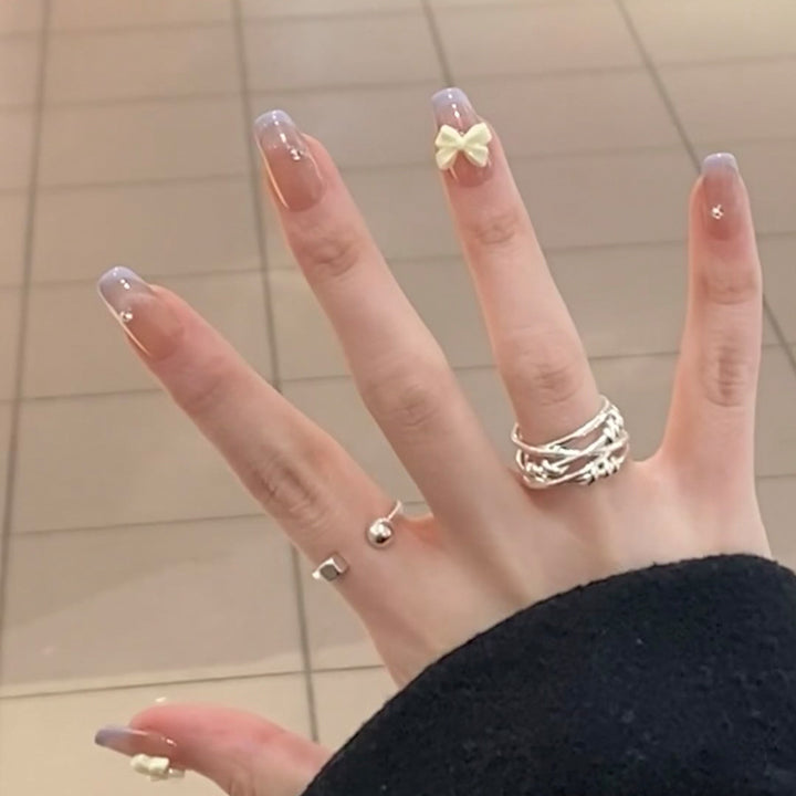 Acrylic Stiletto Press-On Nails Bowlift