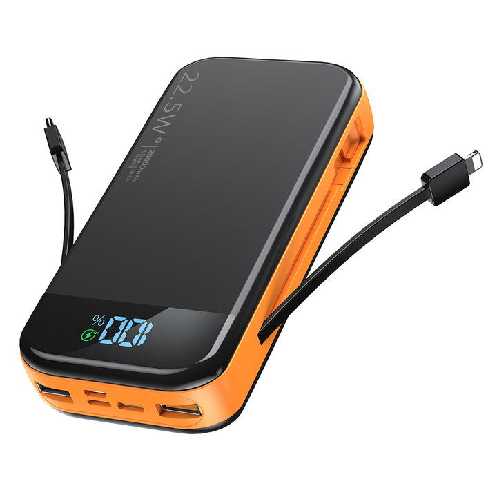 Powerbank with Integrated Digital Charging Display and Multiple Fast Charging Function Bowlift