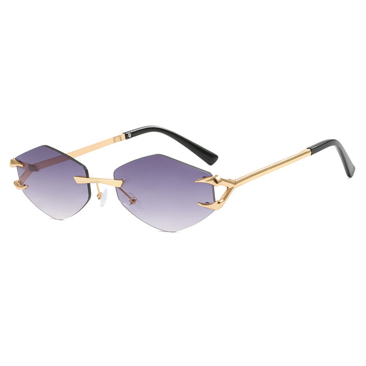 Women's geometric designer sunglasses with outstanding metal frame Bowlift