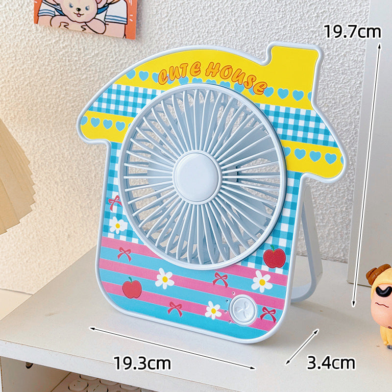 Ladies Portable Mini Fan with Cute Design Bowlift
