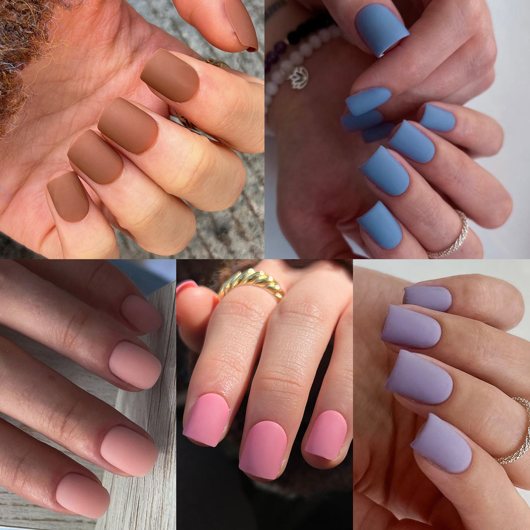 Artificial nail art with matte finish Bowlift