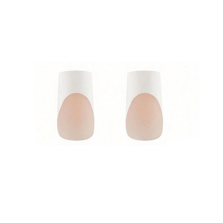 Modern French Tip Press-On Nails Bowlift