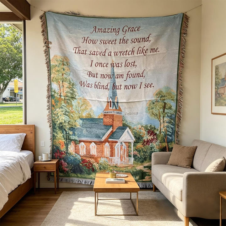 Inspirational Tapestry Throw Blanket