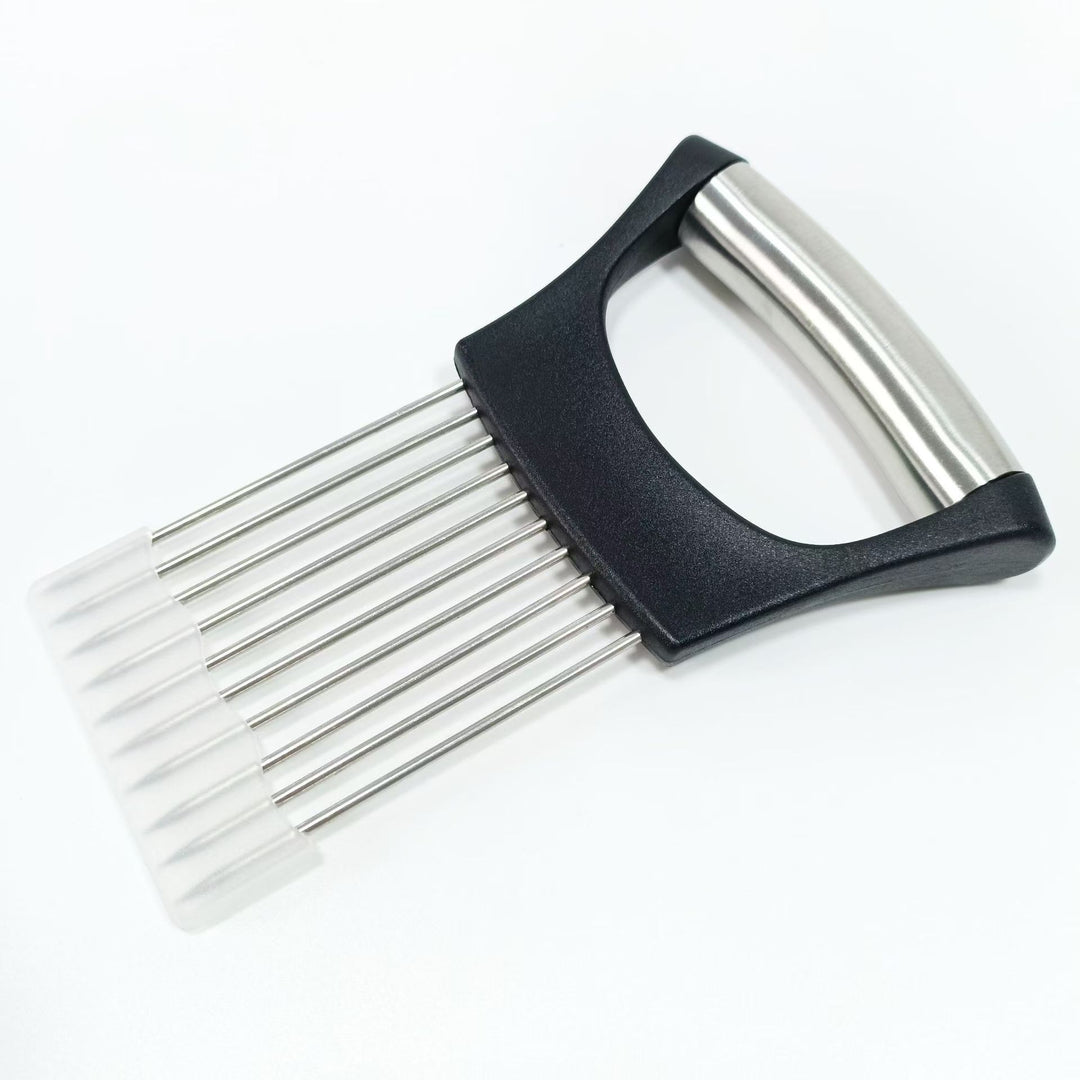 Stainless Steel Multi-Prong Onion Holder and Cutting Guide Bowlift