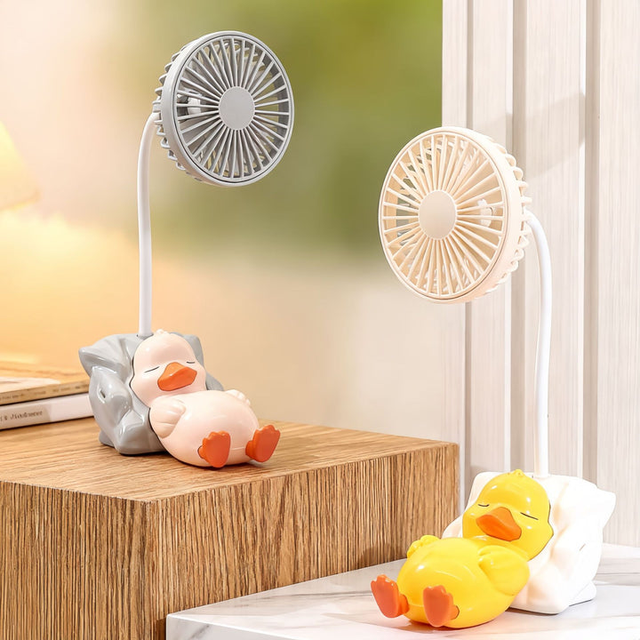 Ladies Portable Table Fan with Cute Reindeer Design Bowlift