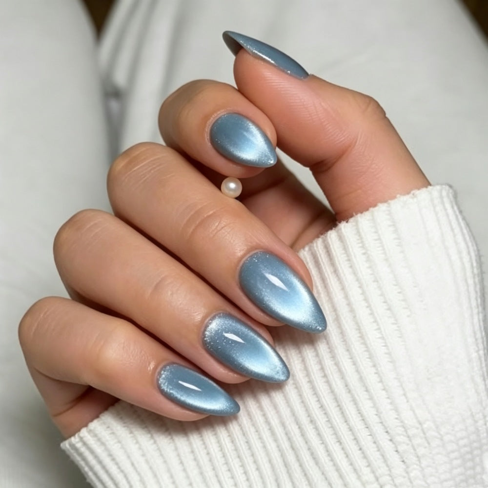 Stiletto Press-On Nail Set with Glossy Gradient Finish Bowlift