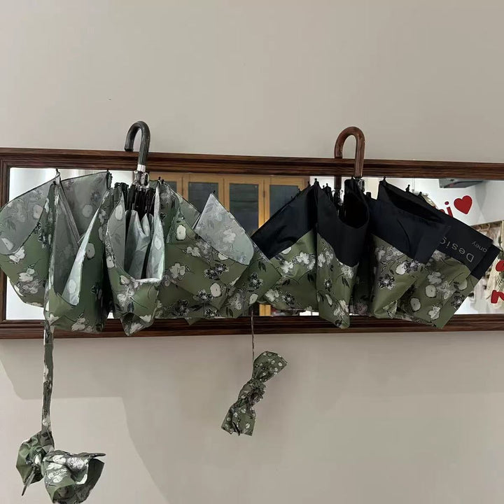 Women's folding umbrella with stylish floral design Bowlift