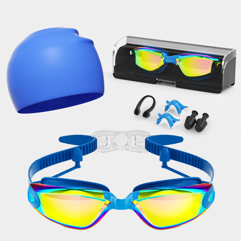 High-Performance Swimming Goggles Set Bowlift