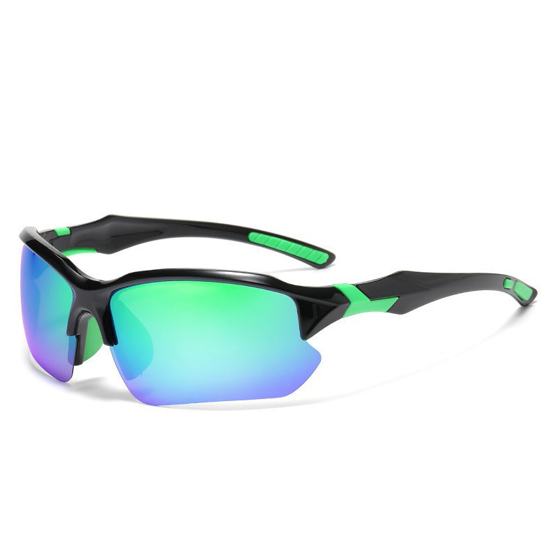 Unisex nan sporty performance sunglasses with semi-rim polarized UV protection anti-slip nose pads Bowlift