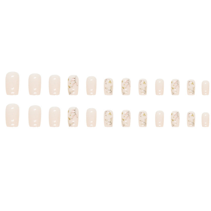 Botanical Press-On Nail Art Bowlift