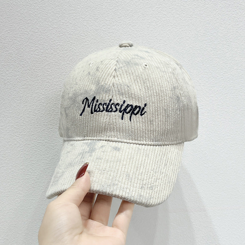 Women's Corduroy Visor Cap Bowlift