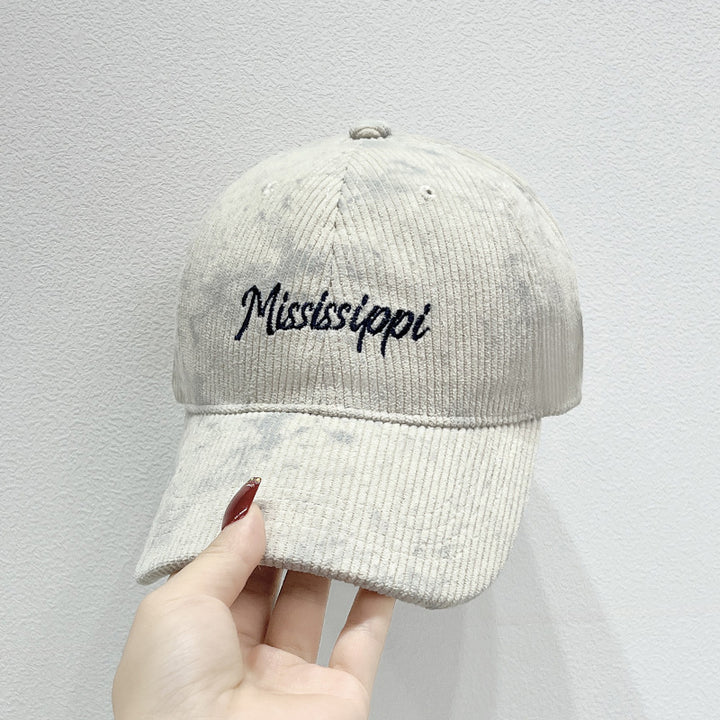 Women's Corduroy Visor Cap Bowlift