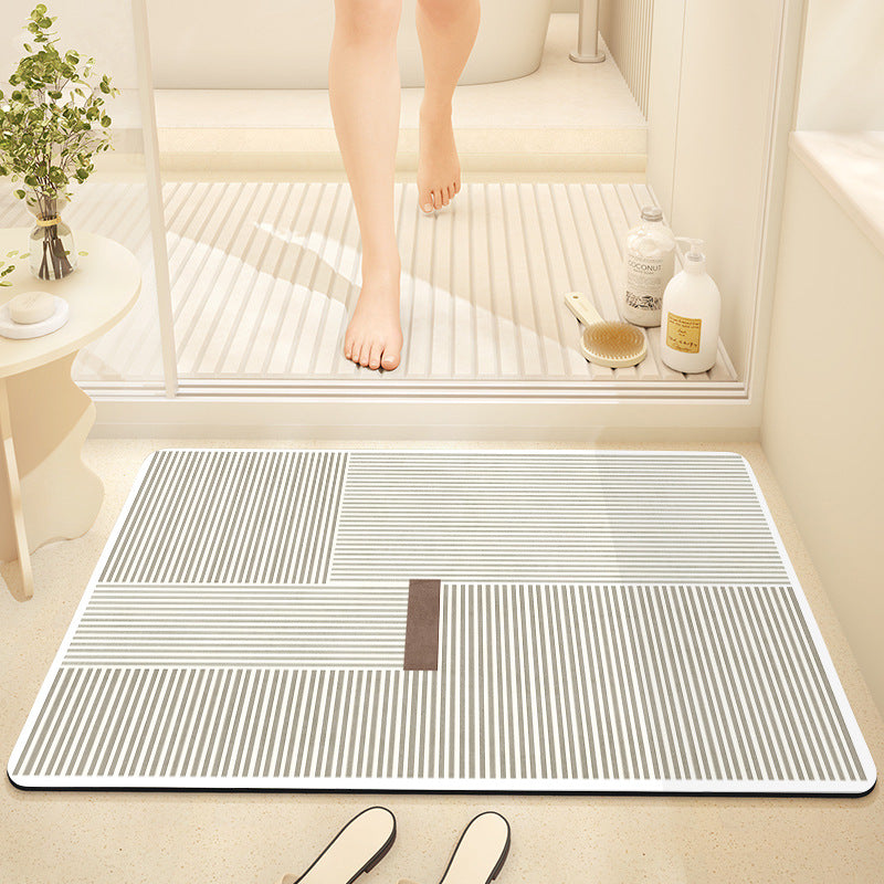 Geometric Patterned Bath Mat Bowlift