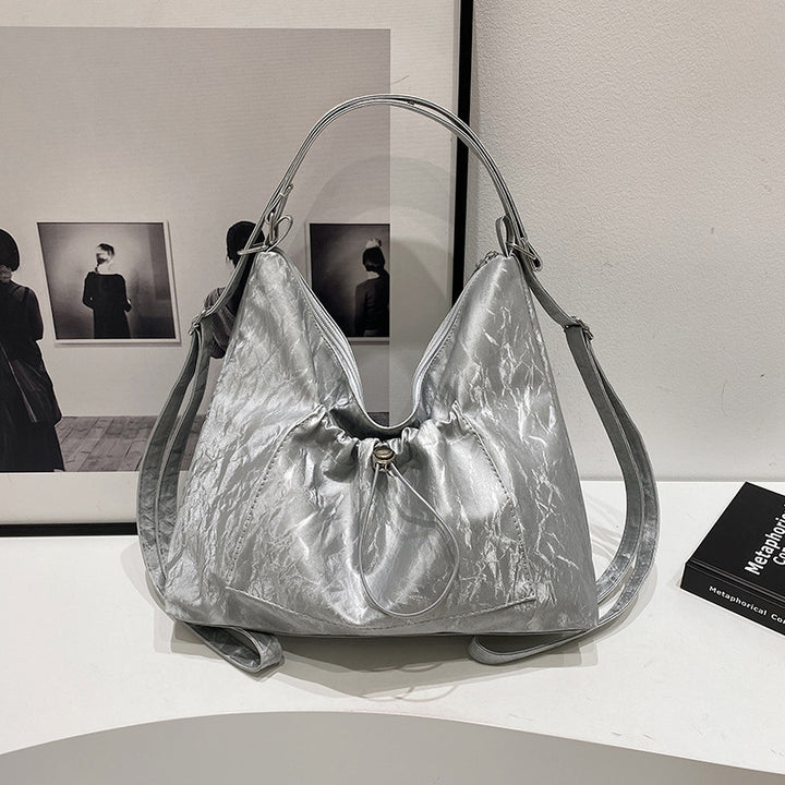 Crinkled Pouch Handbag Bowlift