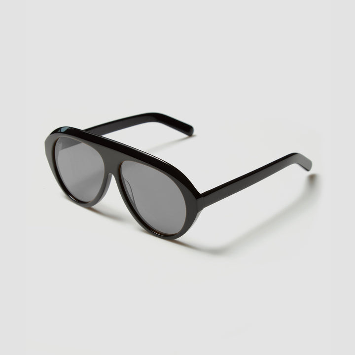 Women's Statement Sunglasses with Wide Frame and Green Lenses Bowlift