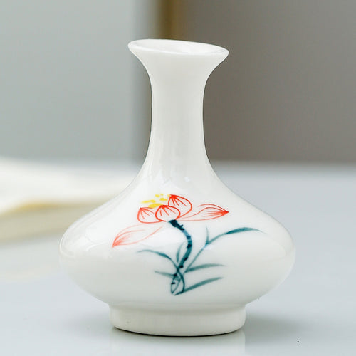 Elegant Flower Porcelain Vase