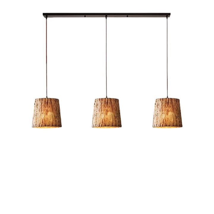 BowLift | Wooden Log Pendant Lamp with Natural Look