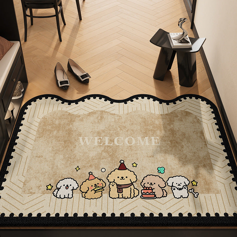 Decorative Cartoon-Themed Welcome Mat