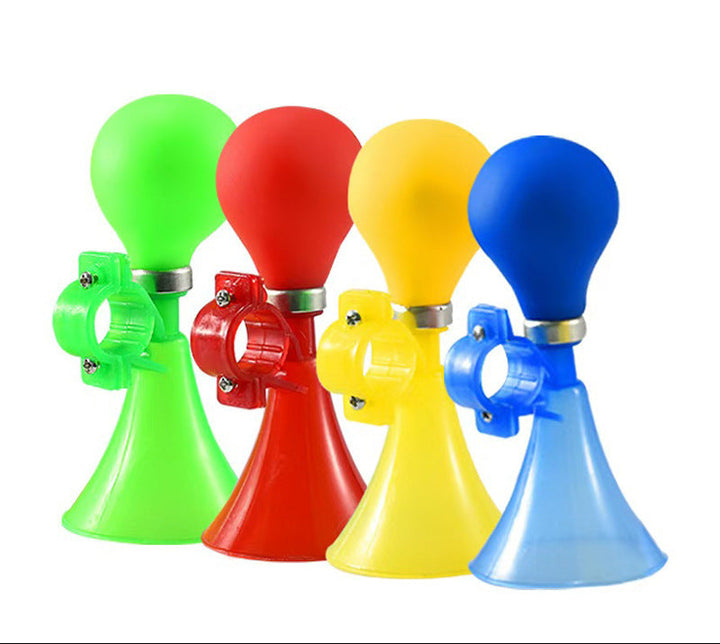 Classic Squeeze Bulb Bicycle Horn with Quick-Release Handlebar Clamp Bowlift