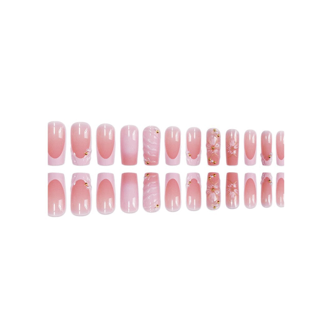 Floral-Inspired Premium Acrylic Nail Enhancements Bowlift