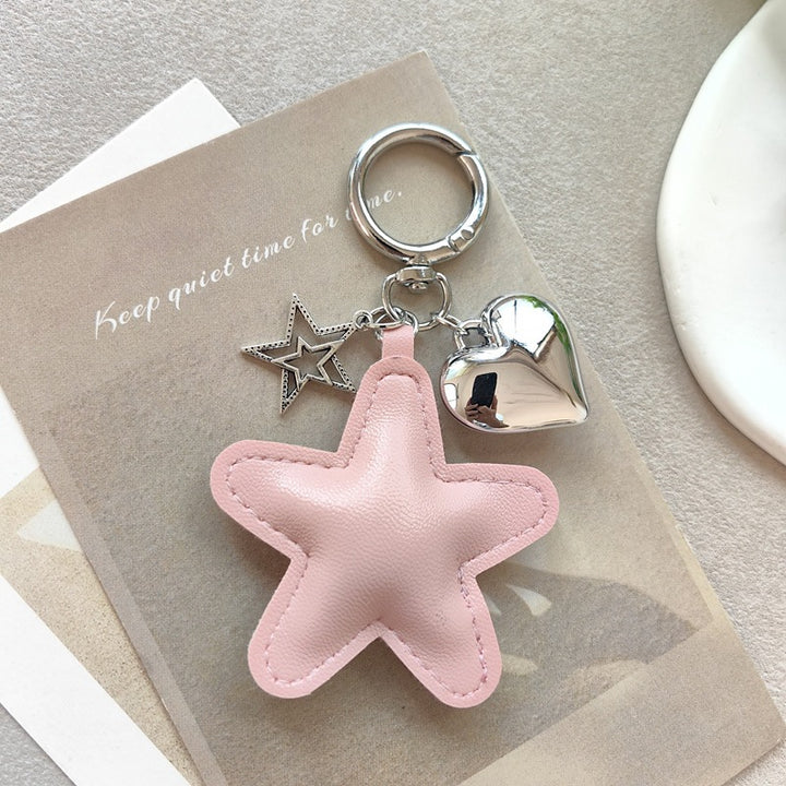 Keychain with star and heart design Bowlift