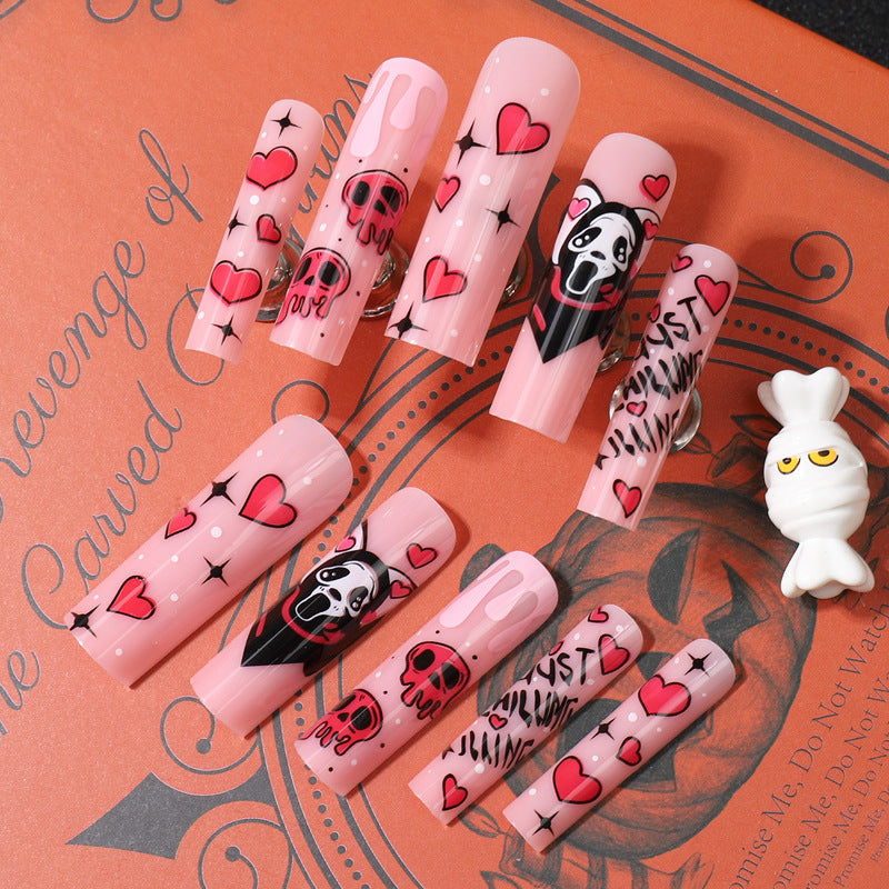 Artistic Patterned Press-On Nails Bowlift