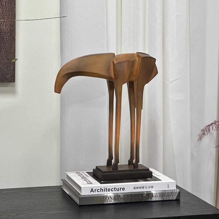 Contemporary Abstract Wooden Sculpture