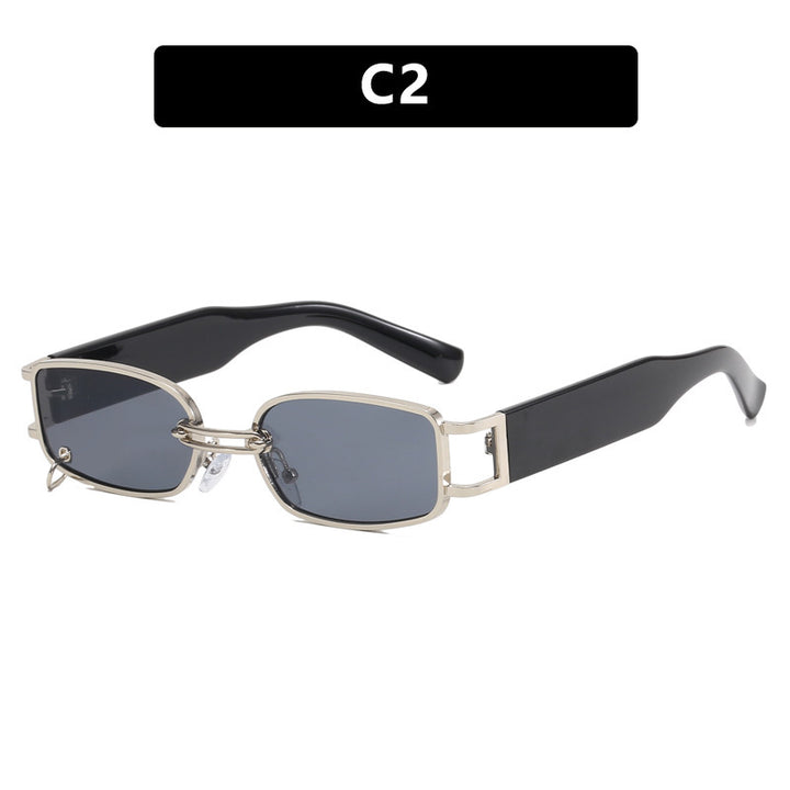 Ladies sunglasses in luxurious rectangular design with golden accents Bowlift