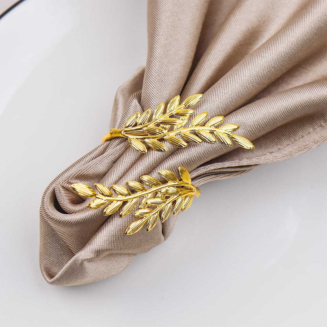 Gold-Plated Olive Branch Wrap Ring Bowlift