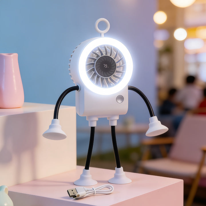 Unisex Creative Fan with integrated LED lighting Bowlift
