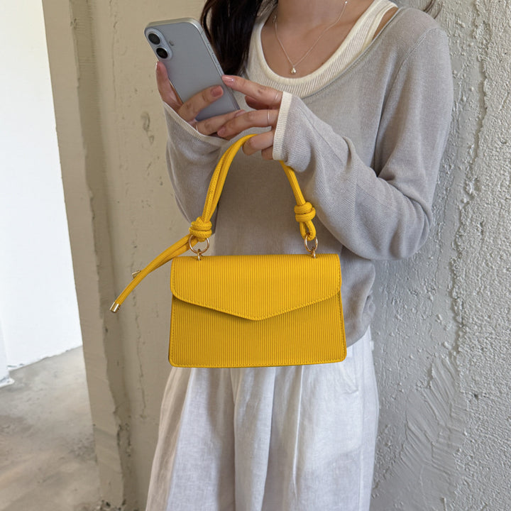 WoElegant Textured Handheld Satchel Bag Bowlift
