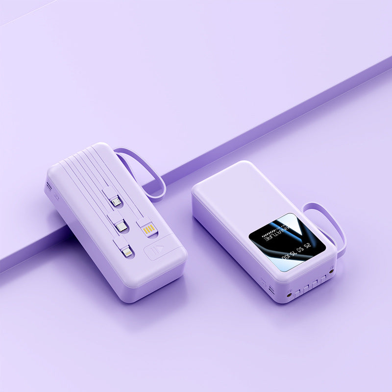 Portable power bank with intelligent energy display and multiple USB ports Bowlift