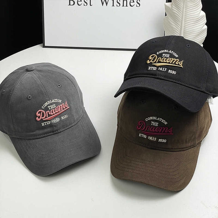 Unisex Vintage-Inspired Embroidered Baseball Cap Bowlift